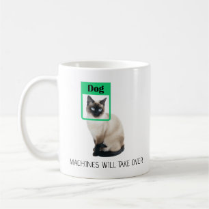 cat Maskiner tar över Hund Kaffemugg