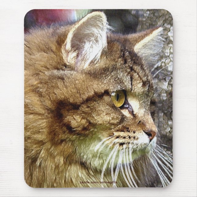’Cat Mat’ Maine Coon Cat-älskare Mousepad Musmatta (Framsidan)