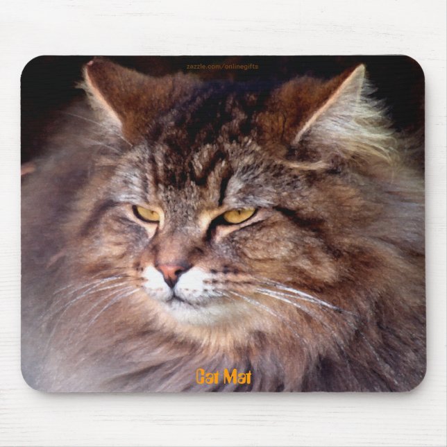 ’Cat Mat’ Maine Coon Cat-älskare Mousepad Musmatta (Framsidan)