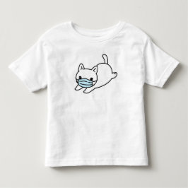 CAT MED ANSIKTE MASK COTTON SMÅBARN T-Shirt