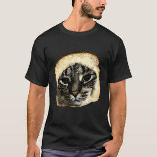 Cat Meme Funny Bread Face Silly Cat Lover Gift for T Shirt