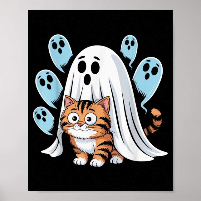 Cat Meme Funny Soky Halloween Kitty  Poster (Framsidan)