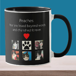 Cat Memorial 5 Photo Cherished Mug Mugg