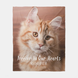 Cat Memorial Gift | Pet Loss Keepsake Fleece Blank