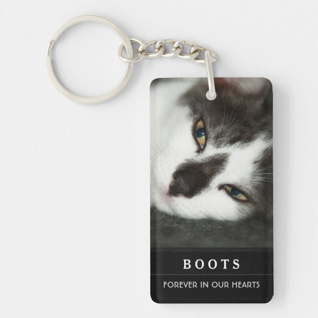 Cat Memorial KeyChain - Guds Garden Dikt (Framsidan)
