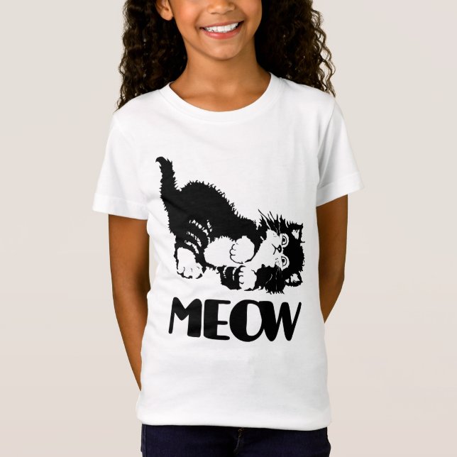 Cat Meow Tee Shirt (Framsida)