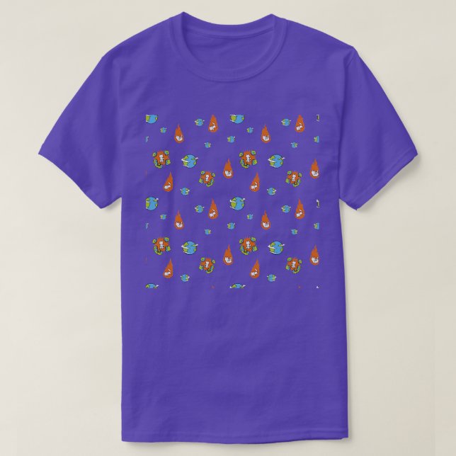 Cat Meteor Mönster av Tobe Fonseca T Shirt (Design framsida)