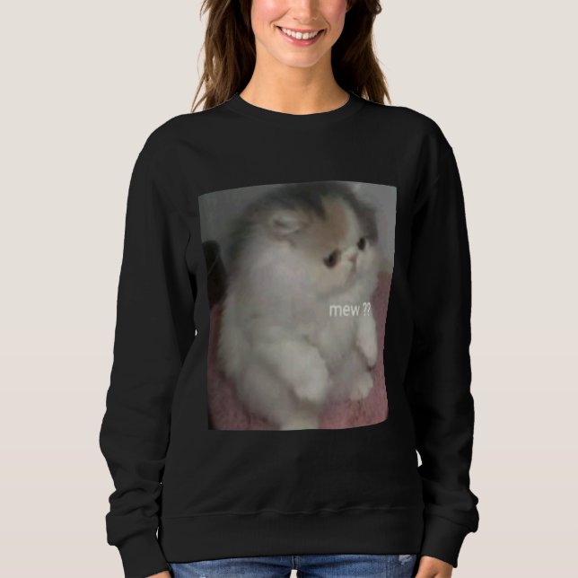 cat mew meme t shirt (Framsida)