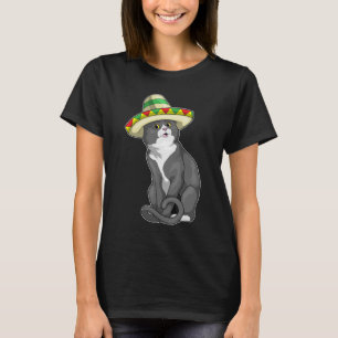 Cat Mexican hat T Shirt