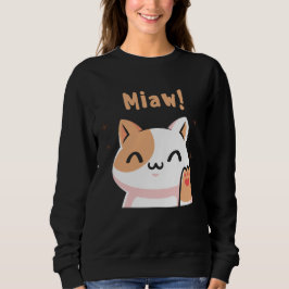 Cat Miaw-Kattunge-Cute Cat-Funny T Shirt