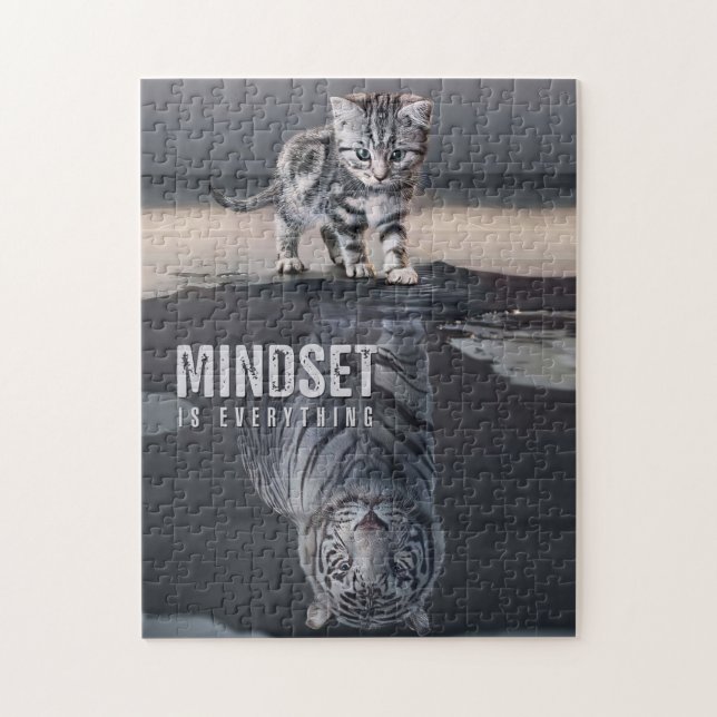 Cat Mindset är allt Pussel (Vertikal)