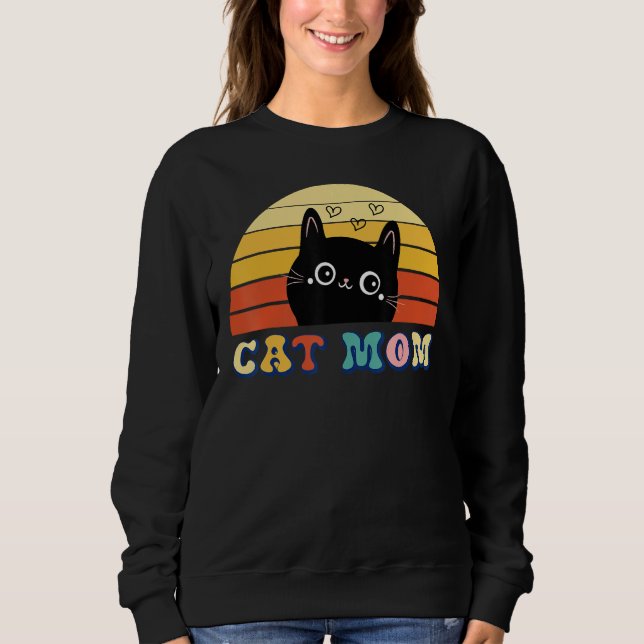 Cat Mom Cat  Mother s Day Mom Women Mothers T Shirt (Framsida)