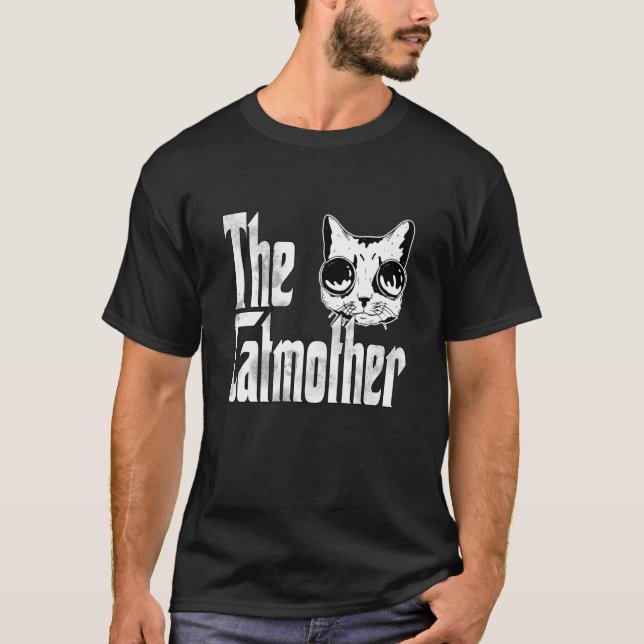 Cat Mom Catmother Goggles Cat Mother Kitty Mommy T Shirt (Framsida)