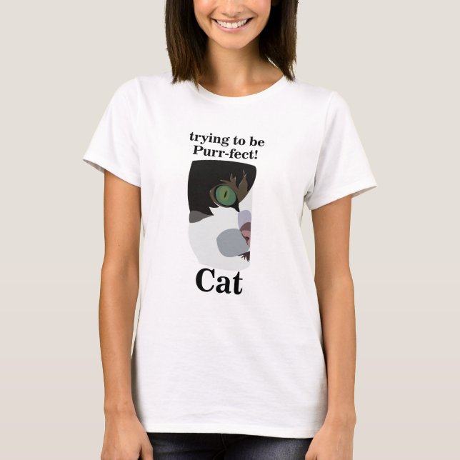 Cat Mom Funny T Shirt (Framsida)