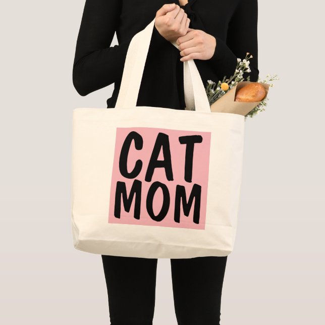 CAT MOM-handväskor, Rosa Jumbo Tygkasse (Framsida (produkt))