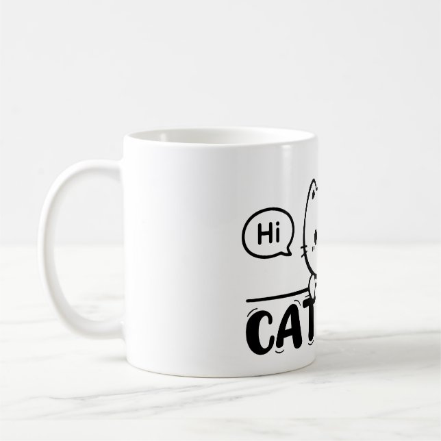 cat mom mug funny gift lover cute mug kaffemugg (Vänster)