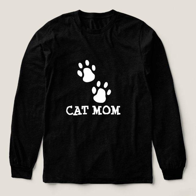CAT MOM T-shirt långärmad (Design framsida)