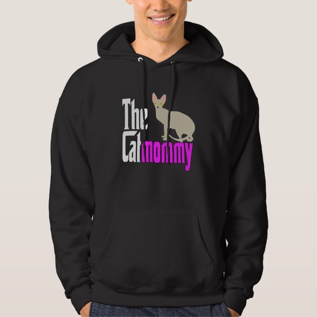 Cat Mom The Catmother Crazy Cat Mother Kitty Mommy Hoodie (Framsida)
