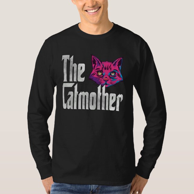 Cat Mom The Catmother Crazy Cat Mother Kitty Mommy T Shirt (Framsida)