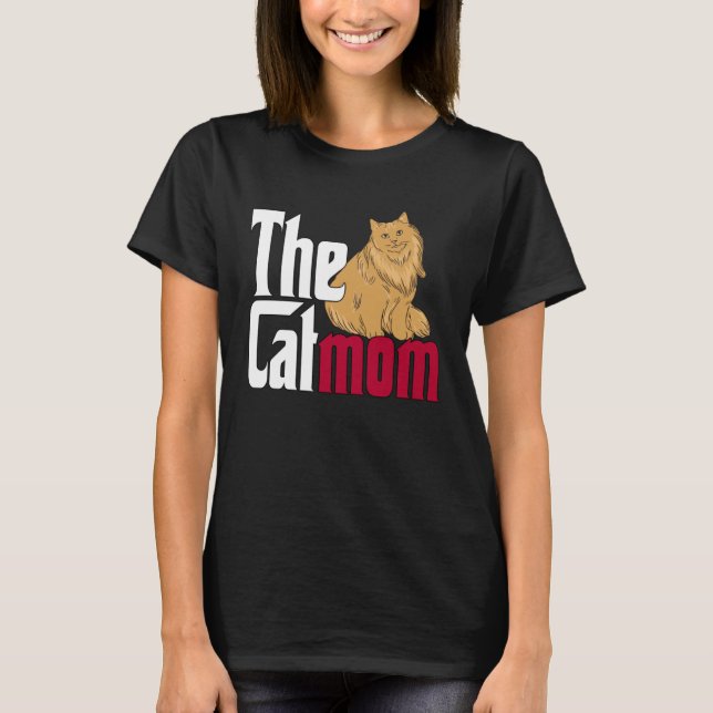 Cat Mom The Catmother Crazy Cat Mother Kitty Mommy T Shirt (Framsida)