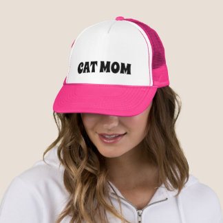 CAT MOM TRUCKER HAT FOR HER KEPS