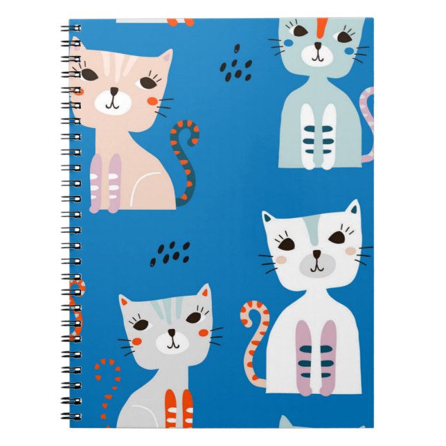 Cat mönster anteckningsbok (Framsidan)