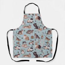 Cat Mönster Apron - Perfekt Gift för kock