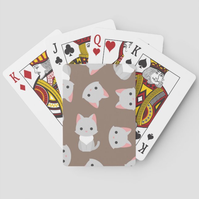 Cat mönster casinokort (Baksidan)