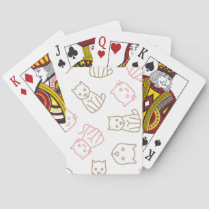 Cat mönster casinokort