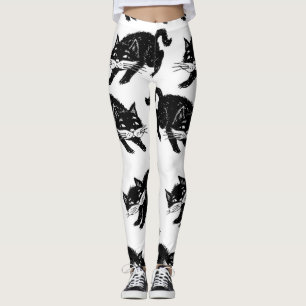 Cat mönster leggings
