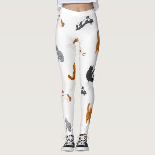 Cat mönster leggings