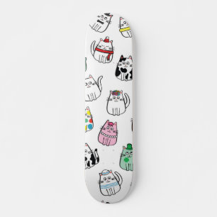Cat mönster mini skateboard bräda 18,5 cm