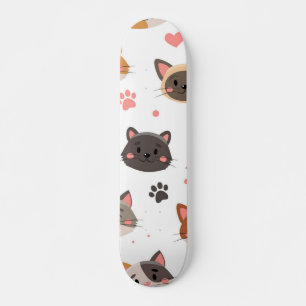 Cat mönster mini skateboard bräda 18,5 cm