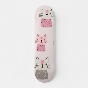 Cat mönster mini skateboard bräda 18,5 cm