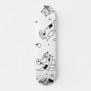 Cat mönster mini skateboard bräda 18,5 cm