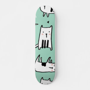 Cat mönster mini skateboard bräda 18,5 cm