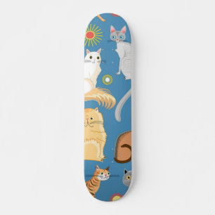 Cat mönster mini skateboard bräda 18,5 cm