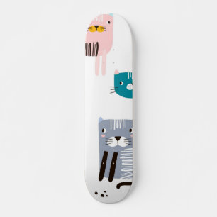 Cat mönster mini skateboard bräda 18,5 cm