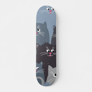 Cat mönster mini skateboard bräda 18,5 cm