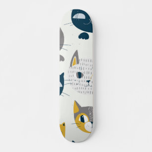 Cat mönster mini skateboard bräda 18,5 cm
