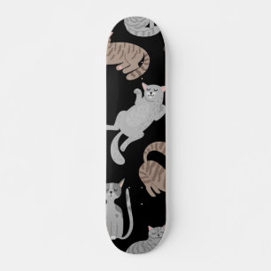 Cat mönster mini skateboard bräda 18,5 cm