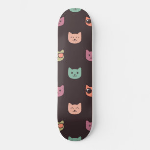 Cat mönster mini skateboard bräda 18,5 cm