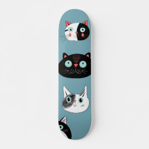 Cat mönster mini skateboard bräda 18,5 cm