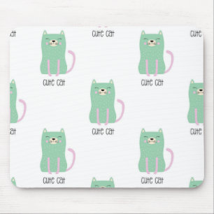Cat mönster musmatta
