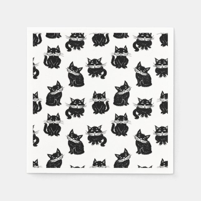 Cat mönster pappersservett (Framsidan)