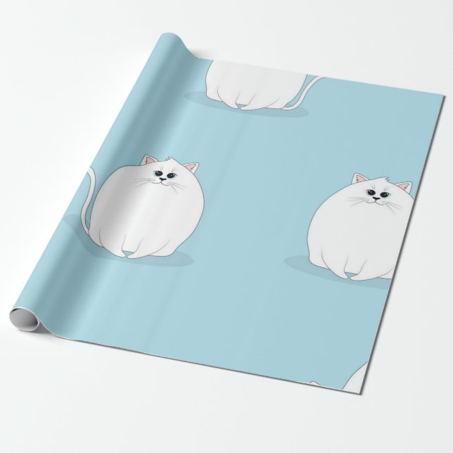 Cat mönster presentpapper (Utrullad)