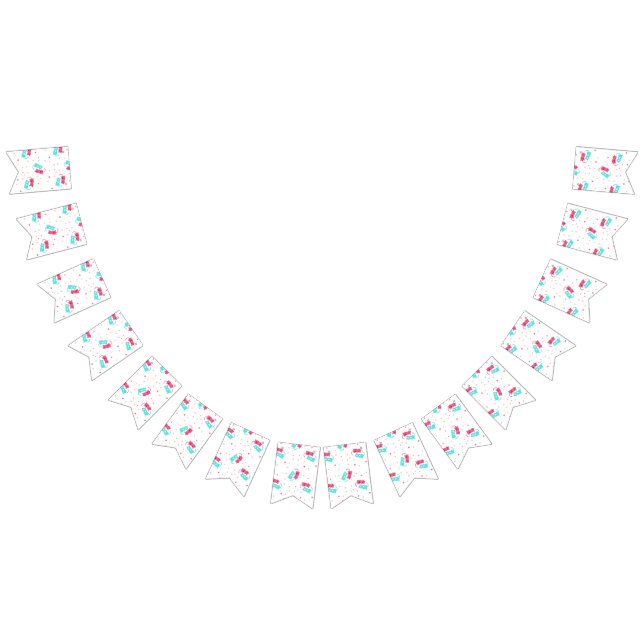 Cat mönster vimplar (Alla)