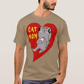 Cat Mor-kaffe Älskare 110 T Shirt