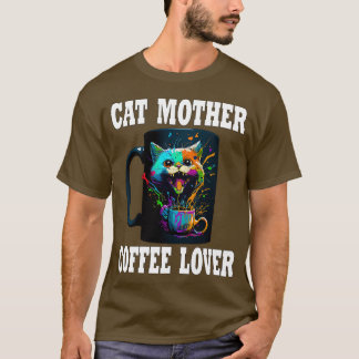 Cat Mor-kaffe Älskare 151 T Shirt