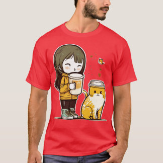 Cat Mor-kaffe Älskare 168 T Shirt